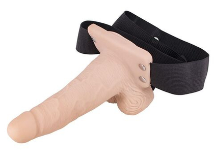 Полый страпон с вибрацией 6″ vibration hollow strap-on - 17 см.