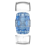 Реалистичный мягкий мастурбатор для удовольствия Quickshot Turbo Blue Ice