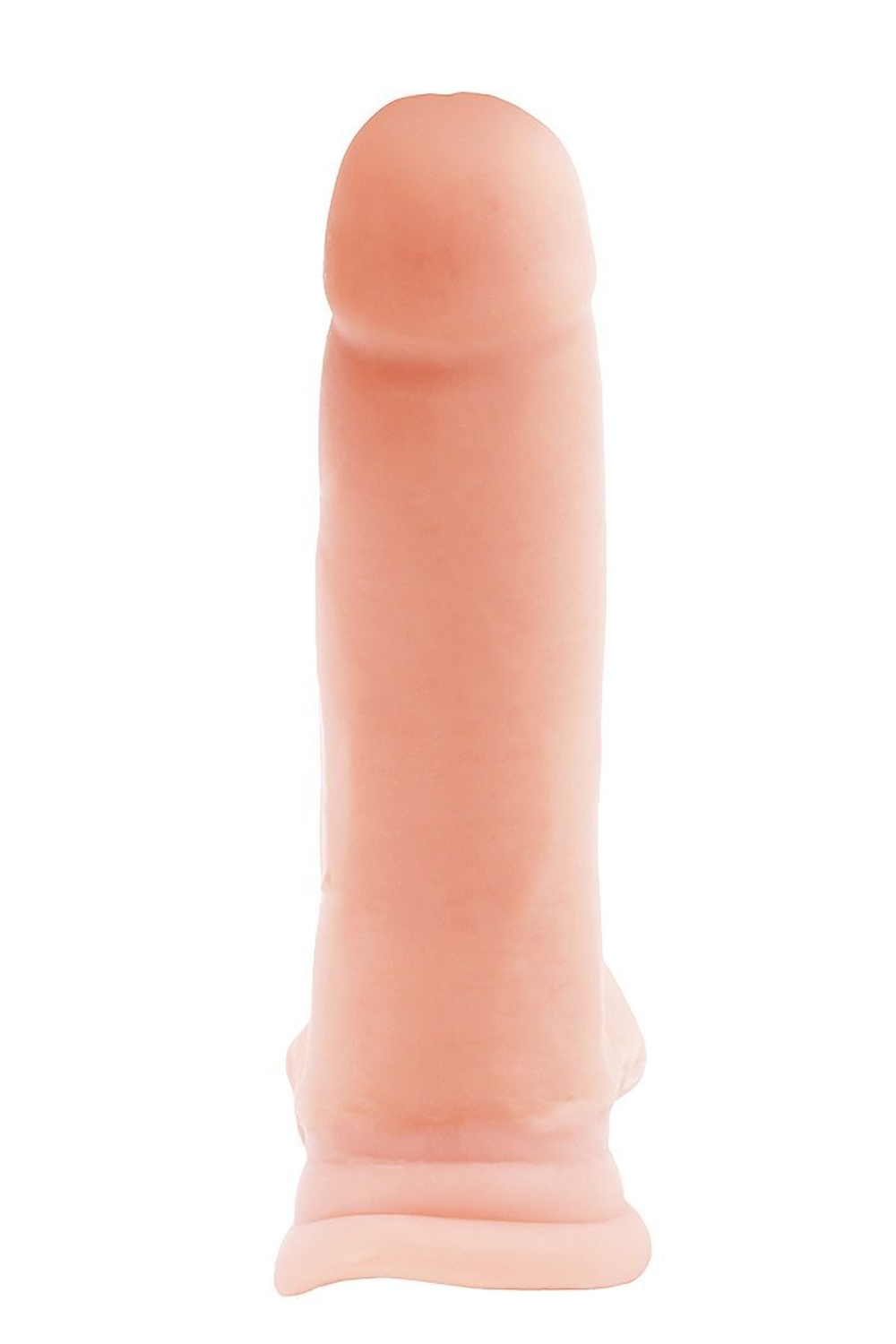 Телесный фаллоимитатор-реалистик dual density dildo - 17,5 см.
