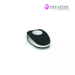 Черная пробка mystim rocking vibe s с возможностью подключения к электростимулятору - 9,7 см.