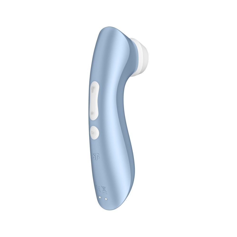 Голубой вакуум-волновой стимулятор клитора satisfyer pro 2