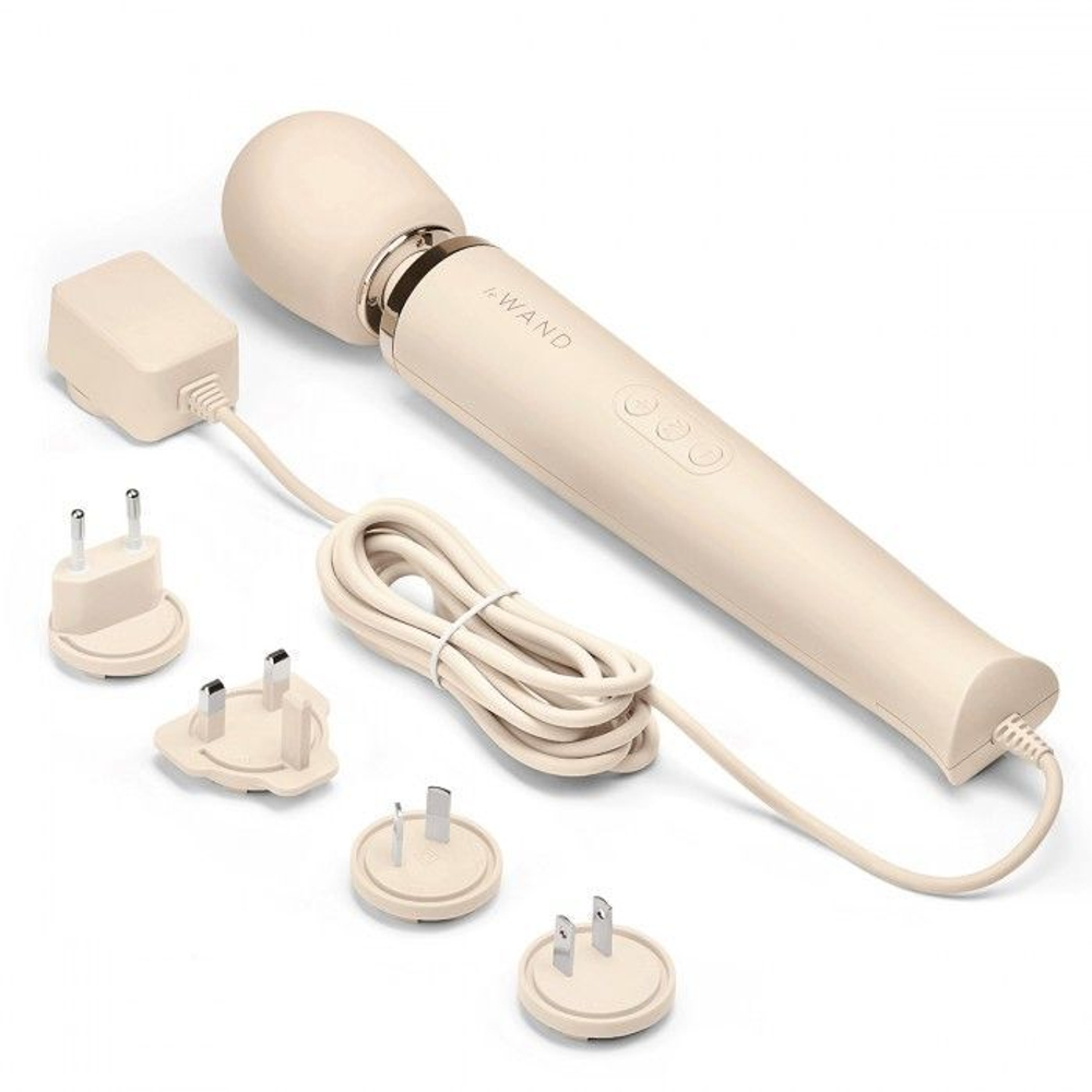 Проводной вибромассажер le wand cream с 10 скоростями