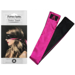 Черно-розовая атласная повязка на глаза satin sash