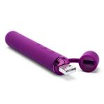 Мини-вибратор le wand baton с текстурированной насадкой - 11,9 см.