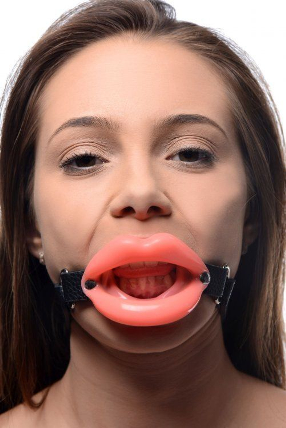 Кляп в форме губ sissy mouth gag