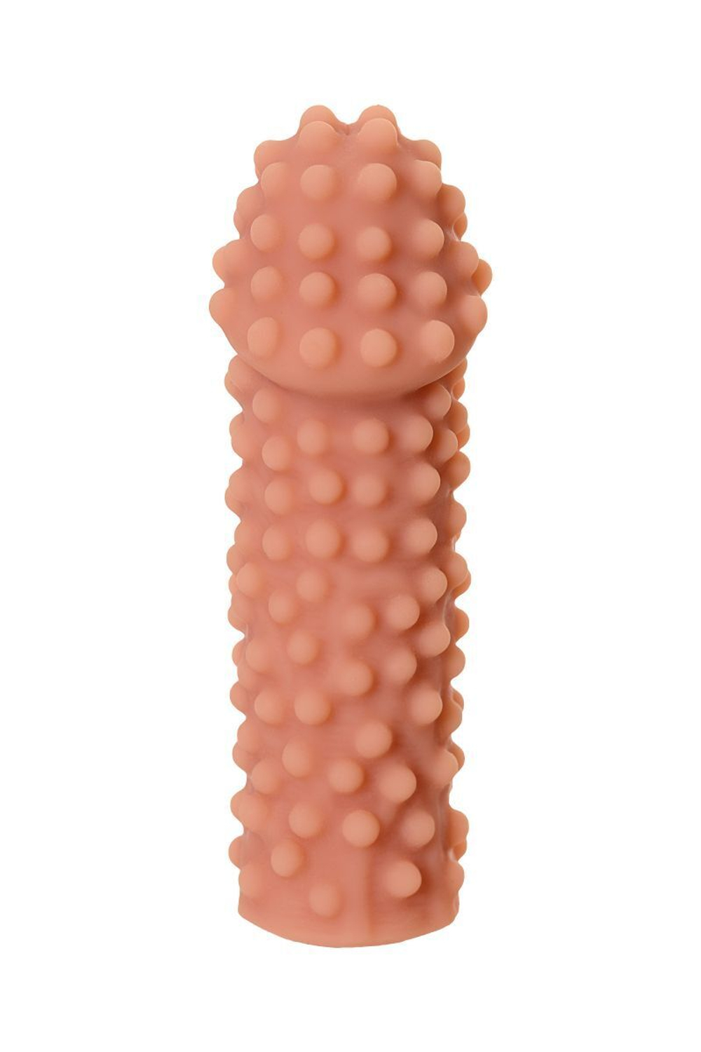 Телесная насадка на фаллос с бугорками extreme sleeve 010 s-size - 14,7 см.