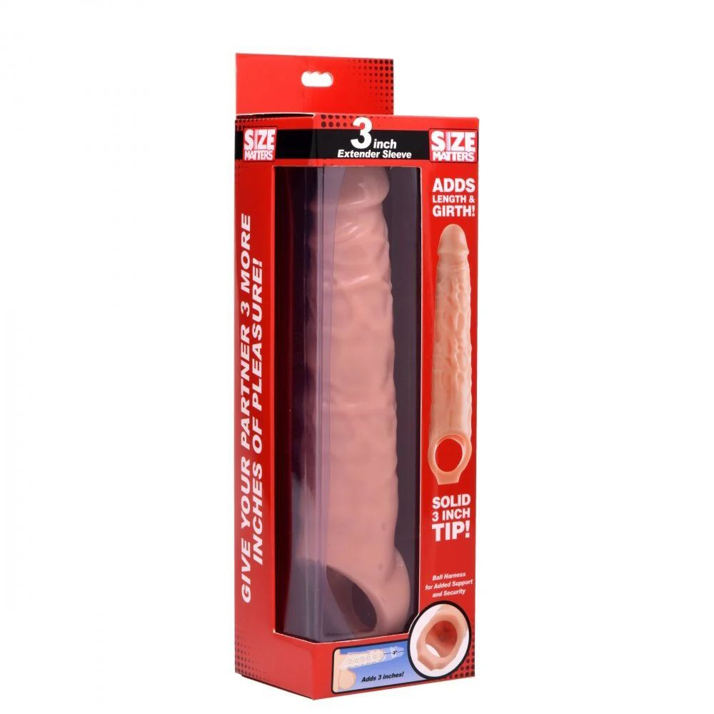 Телесная насадка-удлинитель 3 inch extender sleeve - 27,3 см.