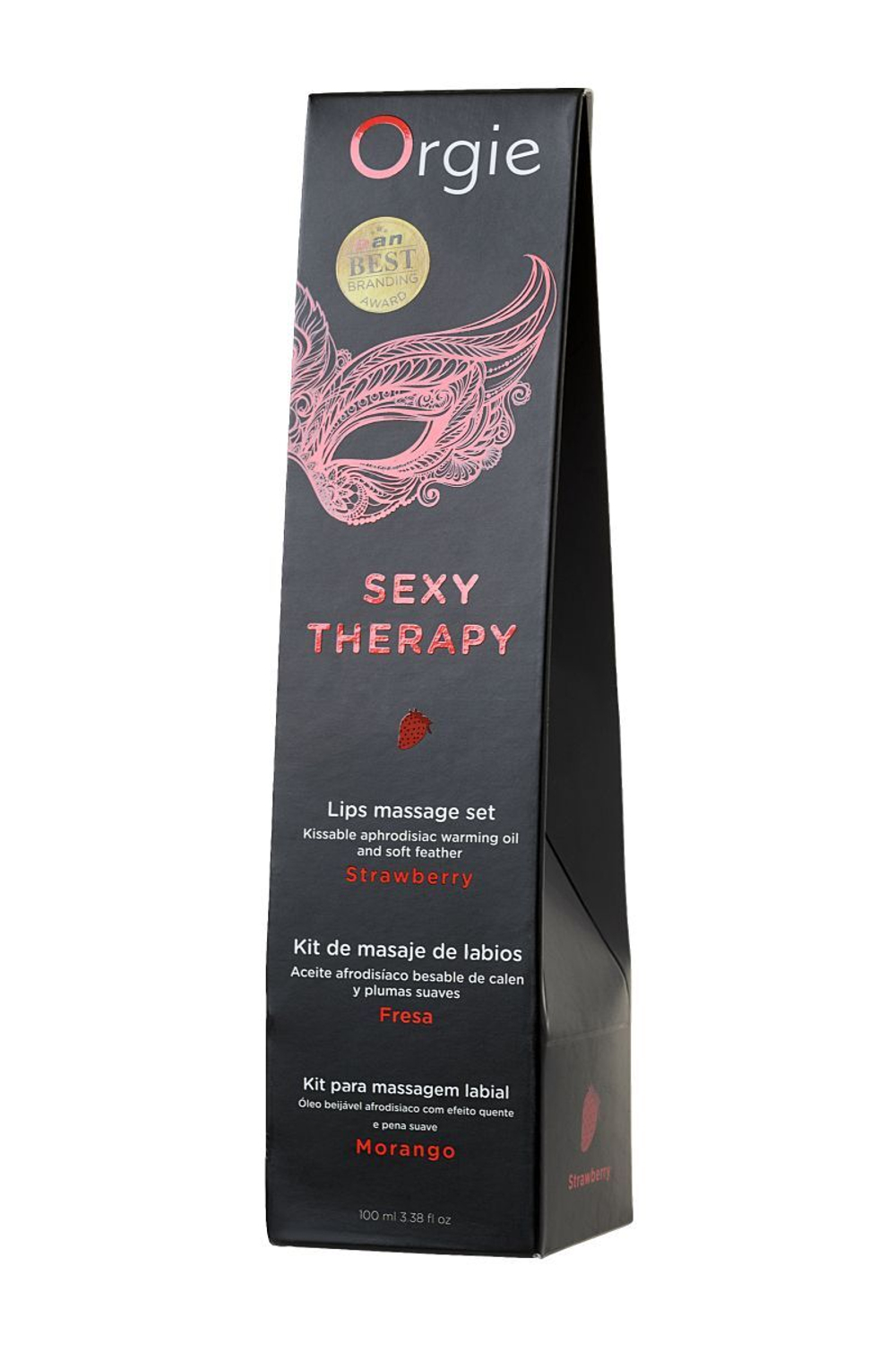 Массажное масло orgie lips massage со вкусом - 100 мл.