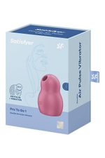 Малиновый вакуумный стимулятор клитора satisfyer pro to go 1