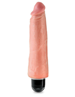 Телесный вибратор-реалистик 8  vibrating stiffy - 24,8 см.