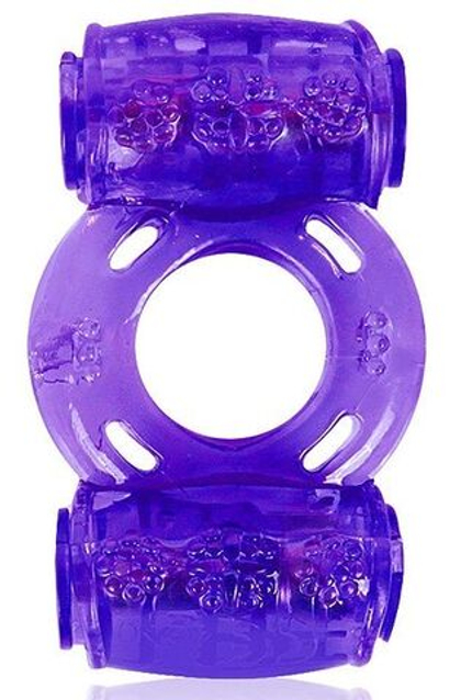 Фиолетовое эрекционное кольцо в двумя вибропулями