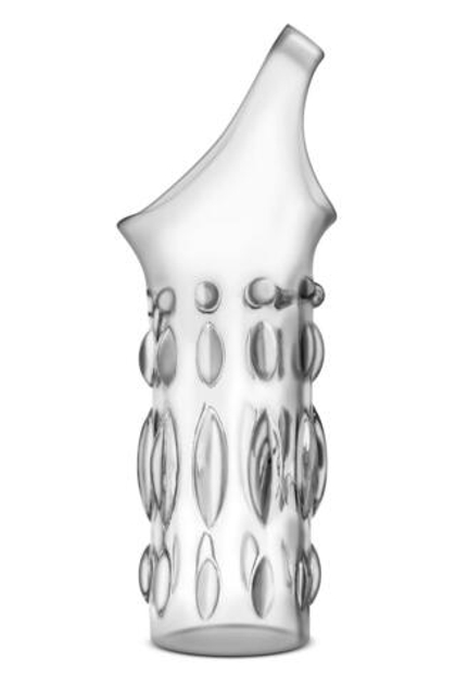 Прозрачная насадка на пенис stretchy studded penis sleeve ring