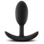 Черная анальная пробка Silicone Vibra Slim Plug