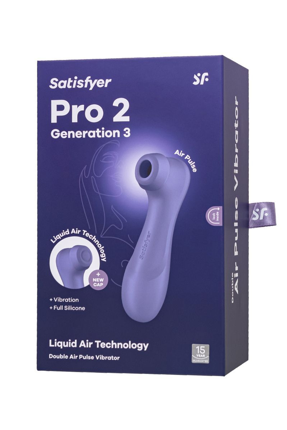 Сиреневый вакуумный стимулятор клитора satisfyer pro 2 generation 3