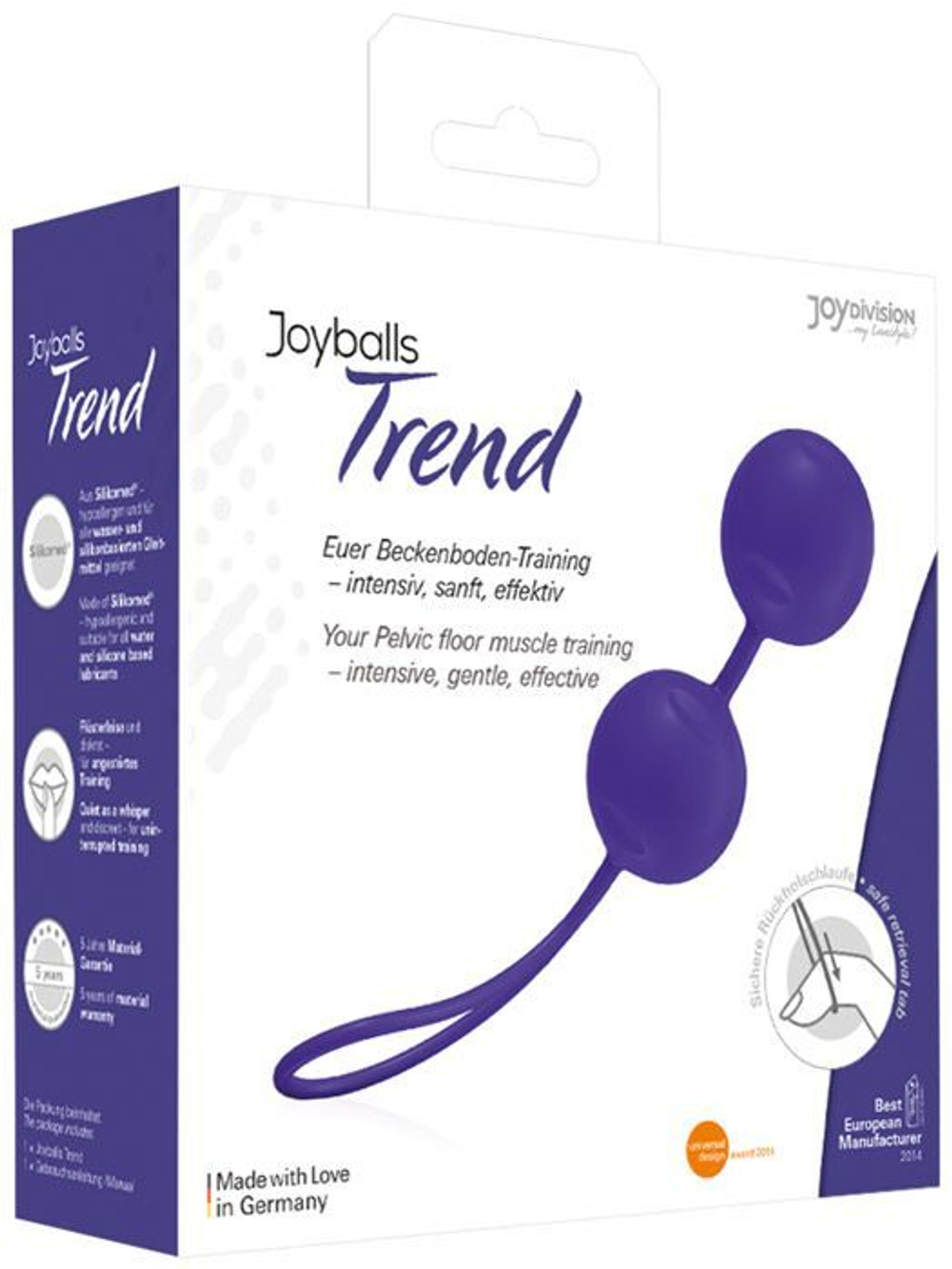 Фиолетовые вагинальные шарики joyballs trend