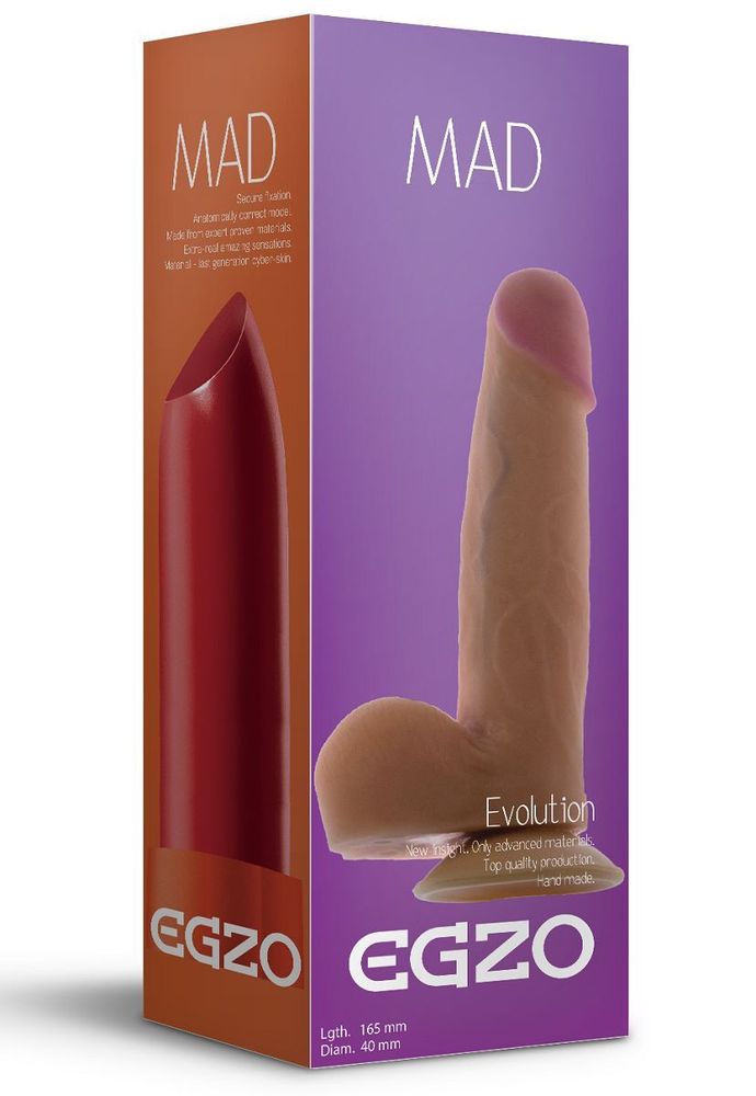 Телесный фаллоимитатор The Realistic Cock 8” with Removable Vac-U-Lock Suction Cup - 22,3 см.