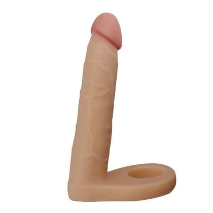 Телесная насадка для двойного проникновения the ultra soft double 6.25 - 15,8 см.