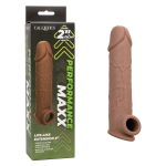 Коричневая удлиняющая насадка на член life-like extension 8” - 20,25 см.