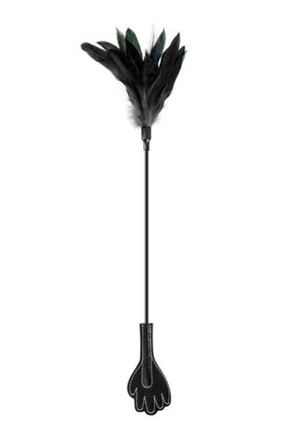 Двусторонний стек-щекоталка sweet caress feather whip - 58 см.