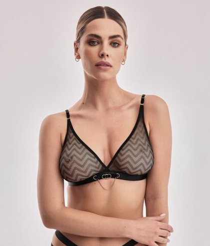 Бюстгальтер Sono из сетки с геометрическим рисунком