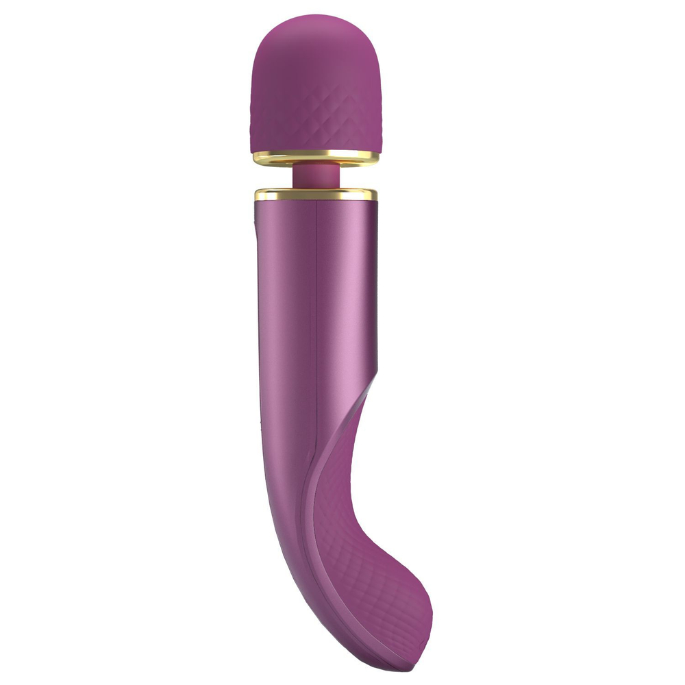 Фиолетовый вибромассажер power wand - 24 см.