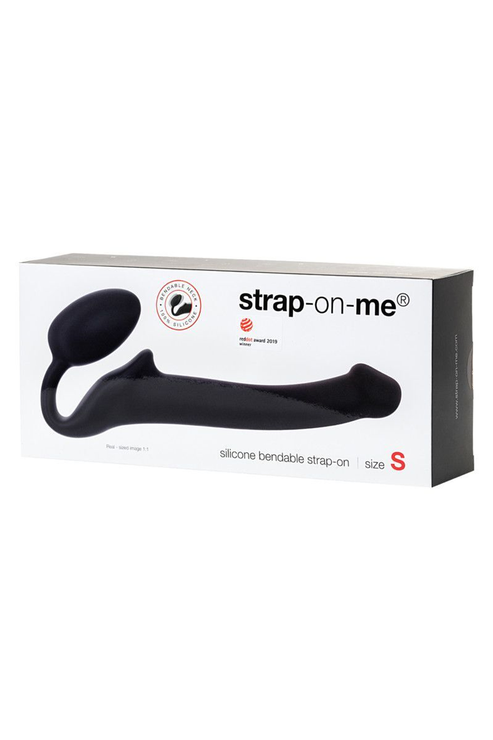 Безремневой страпон silicone bendable strap-on
