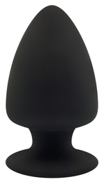 Черная анальная втулка Premium Silicone Plug