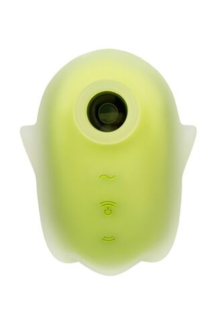 Желтый люминесцентный вакуум-волновой стимулятор клитора glowing ghost