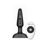 Анальная вибропробка с 3 источниками вибрации TRIO REMOTE CONTROL PLUG - 13,5 см.