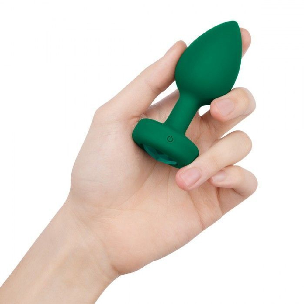 Анальная вибровтулка с кристаллом Vibrating Jewel Plug