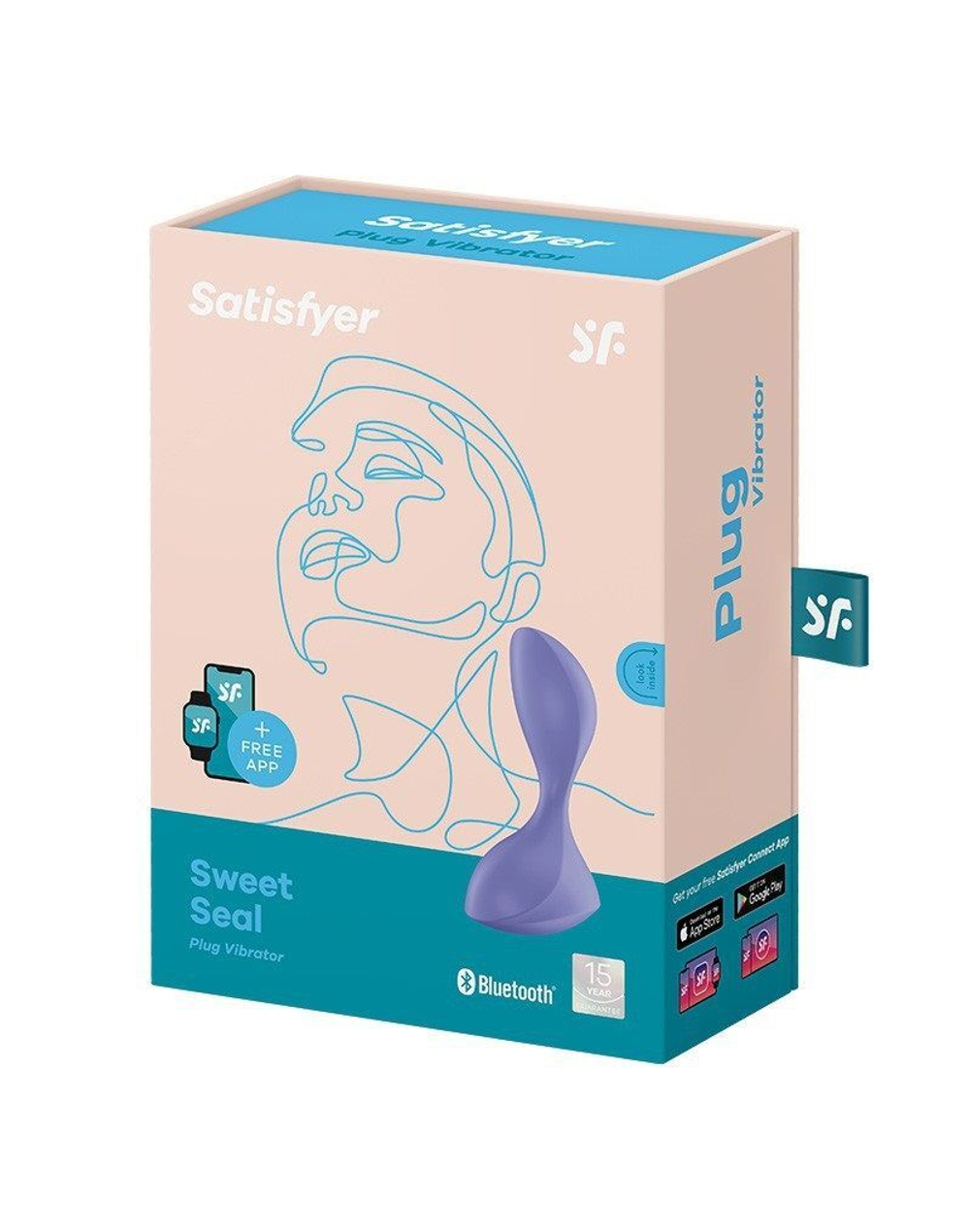 Фиолетовая анальная вибропробка sweet seal - 11,2 см.