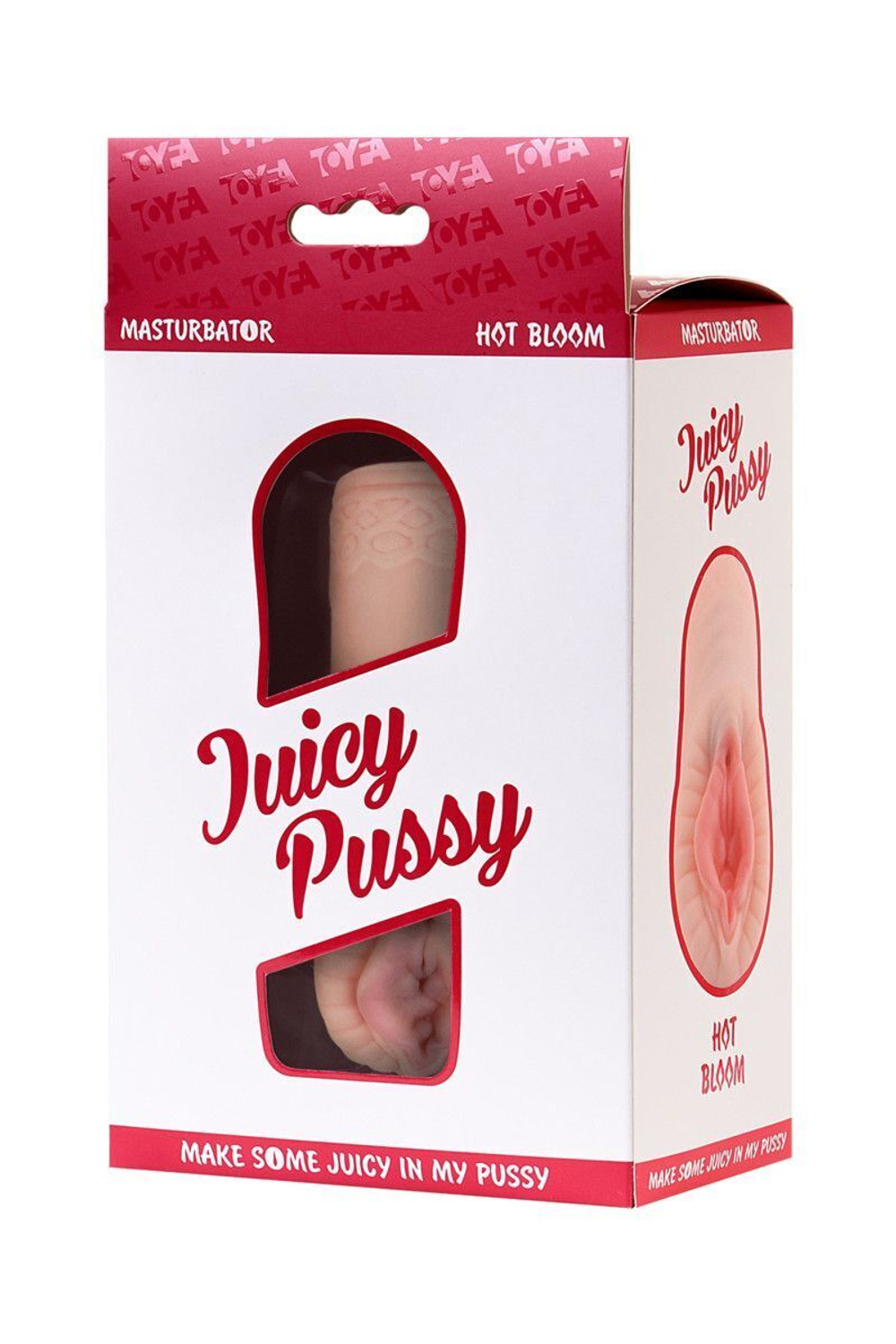Тугой фигурный мастурбатор-вагина juicy pussy hot bloom