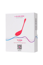 Красное силиконовое виброяйцо vulse