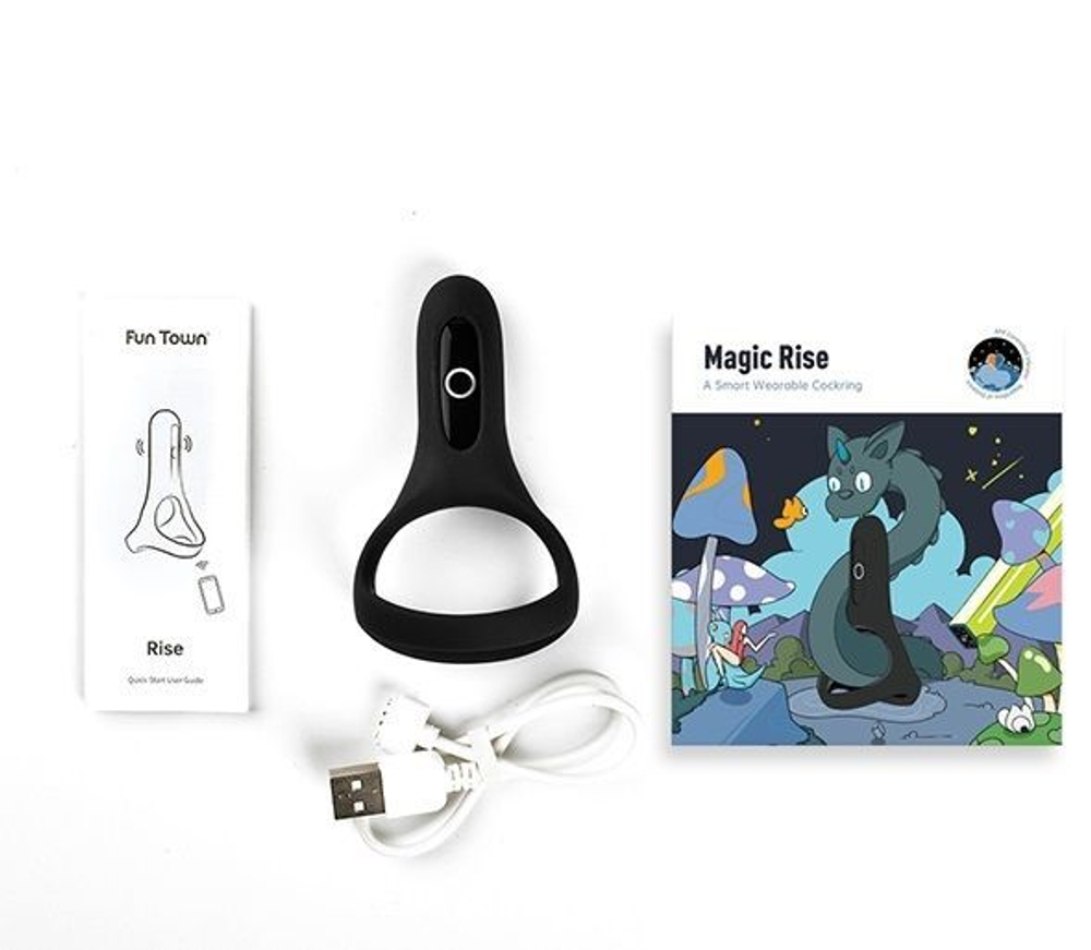 Виброкольцо magic motion rise с подхватом мошонки
