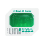 Зеленый мастурбатор-стимулятор tenga uni emerald