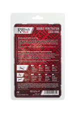 Насадка на пенис для двойного проникновения black&red - 16,5 см.