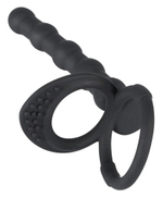 Насадка на пенис для двойного проникновения cock & ball ring