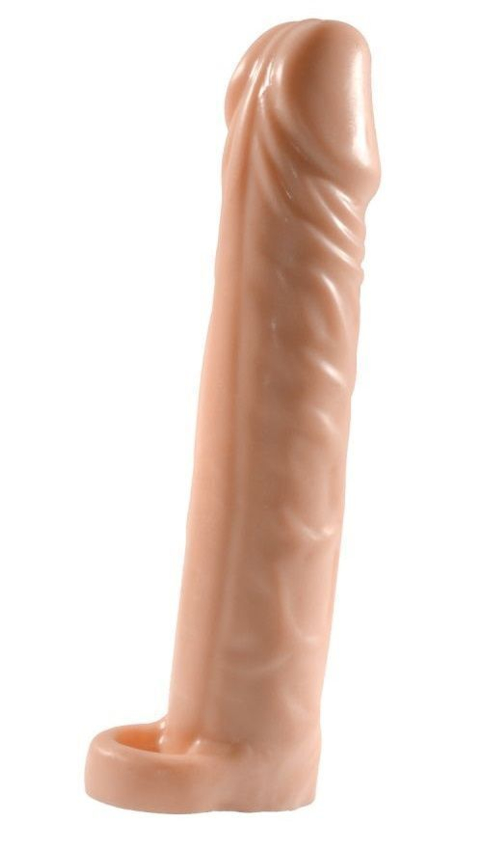 Телесная насадка-удлинитель extension sleeve с подхватом - 17 см.