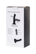 Черный фаллос на присоске silicone bendable dildo