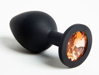 Силиконовая пробка со стразом - 8,2 см.