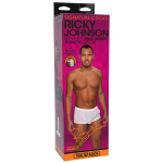 Коричневый фаллоимитатор ricky johnson со съемной присоской - 26 см.