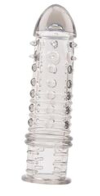 Дымчатая насадка на пенис swirls sleeve - 16 см.