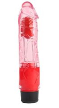 Розовый вибратор 8.1 inch realistic vibe - 20 см.