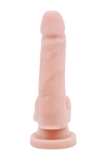 Телесный фаллоимитатор-реалистик dual density dildo - 14,5 см.