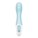 Голубой вибромассажер Air Pump Vibrator 5+ - 21 см.