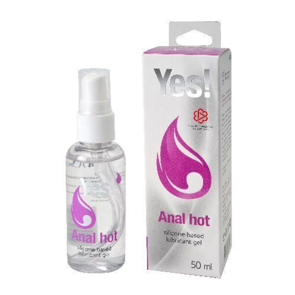 Согревающая силиконовая гель-смазка Yes Anal Hot - 50 мл.