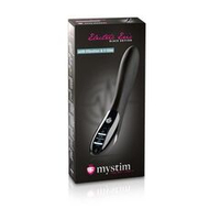 Черный вибратор с миостимуляцией mystim electric eric black edition - 27 см.