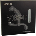 Черный стимулятор простаты nexus vibro - 10,2 см.