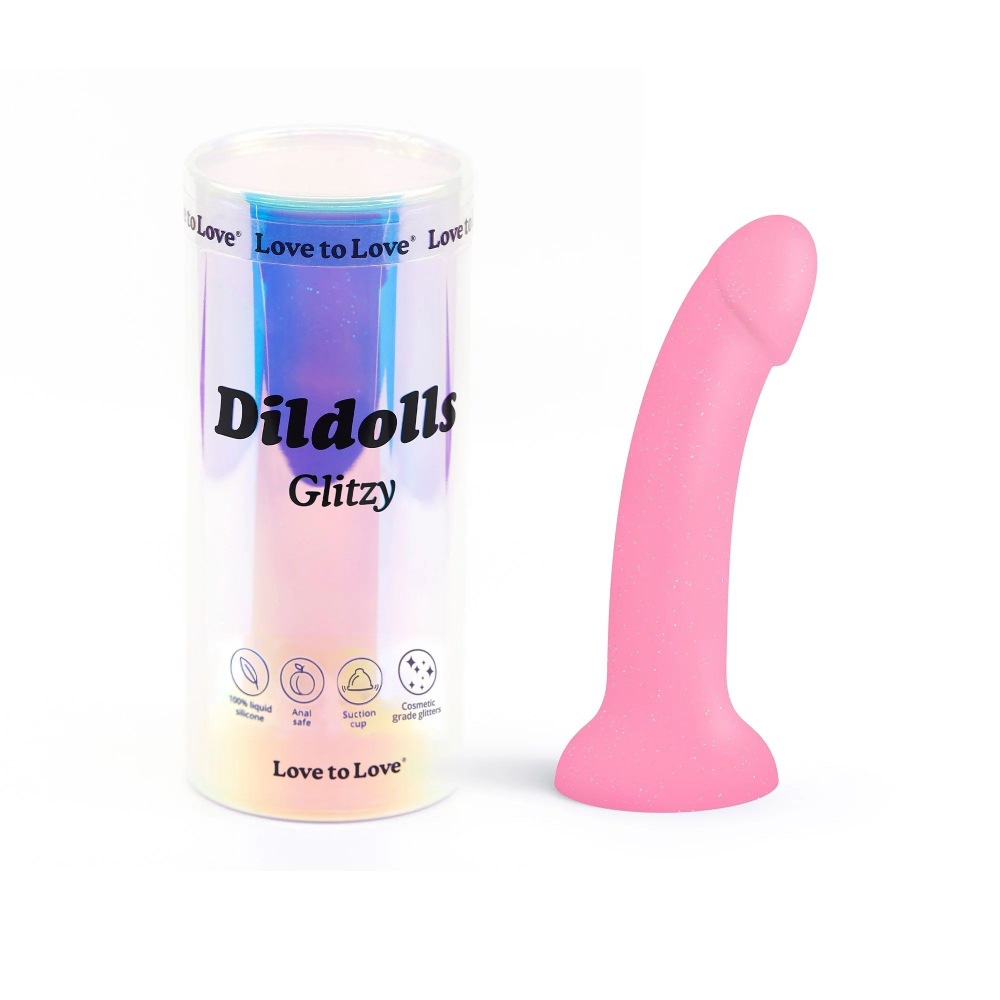 Фаллоимитатор из жидкого силикона dildolls - 17,6 см.
