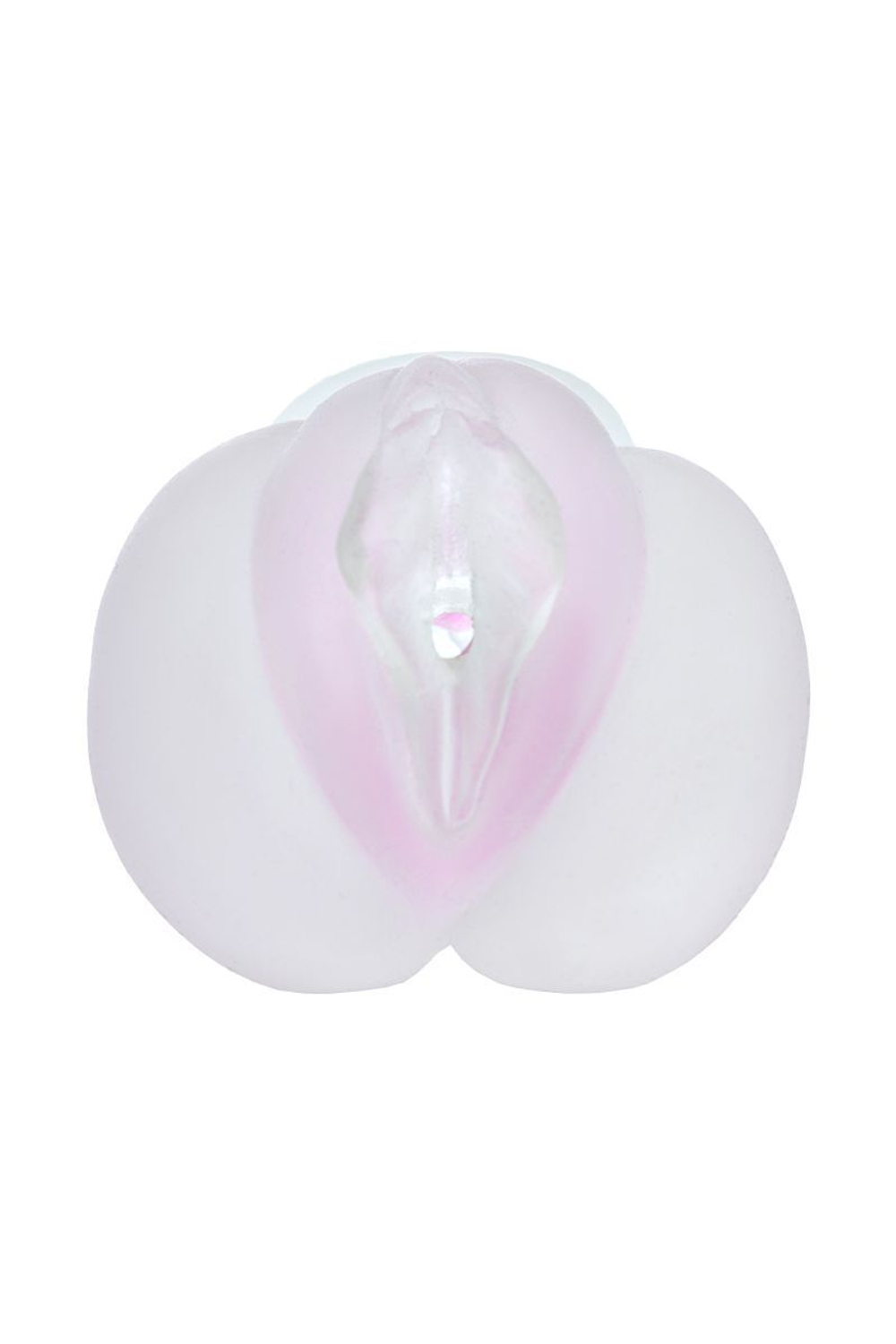 Прозрачный реалистичный мастурбатор juicy pussy crystal rose